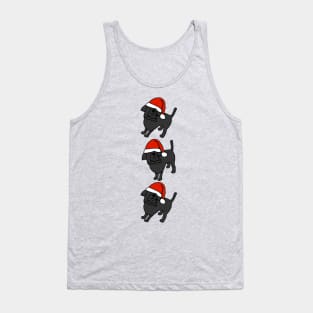 Christmas Santa Dogs Line Dancing Tank Top